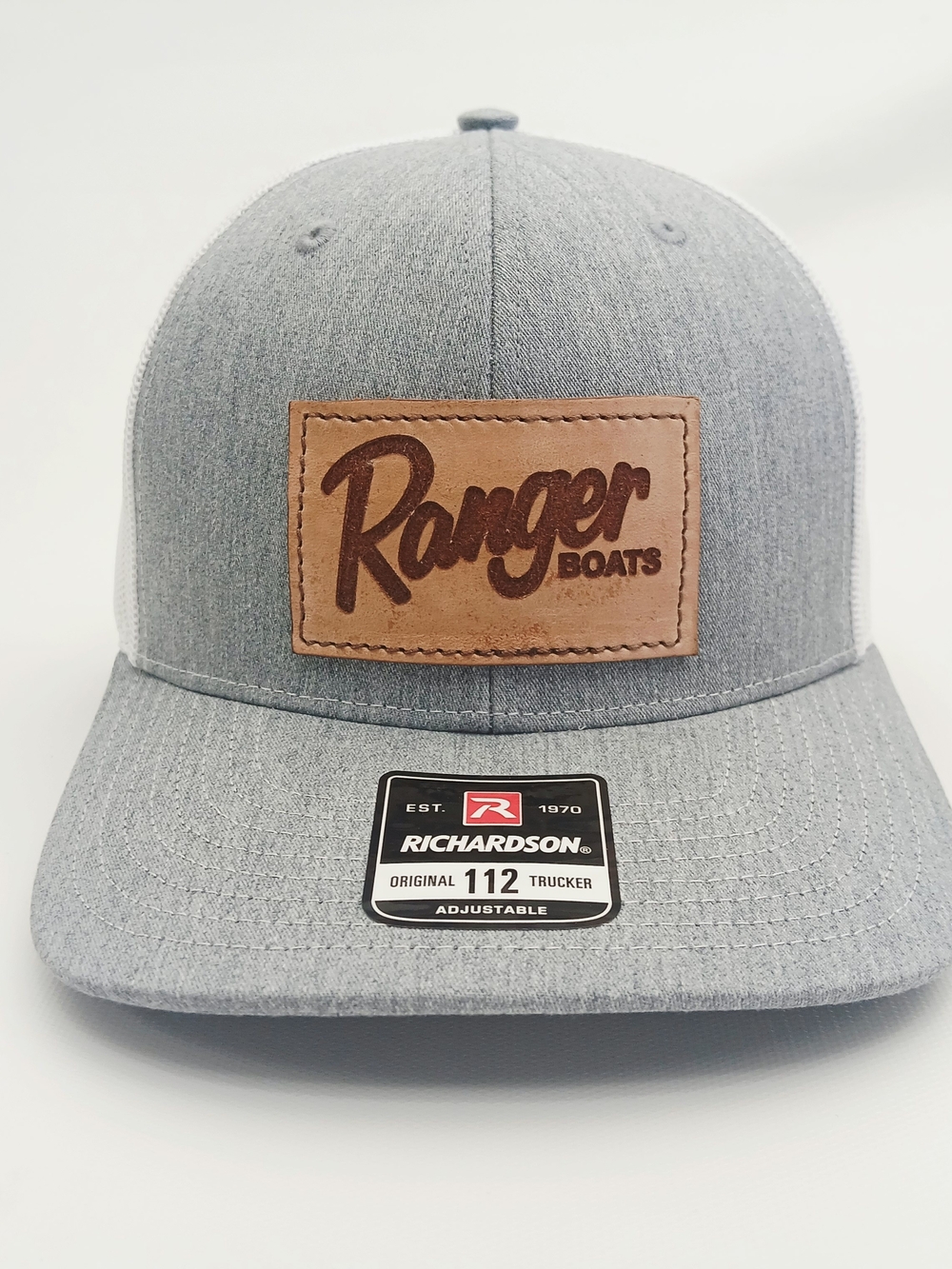 Ranger Boats Leather Patch Trucker Hat - Gray
